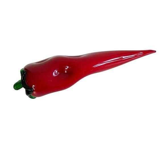 Vintage Hand Blown Glass Red Pepper - Picture 7 of 7